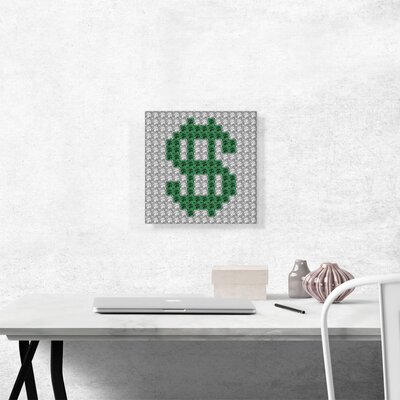 ARTCANVAS Emoticon Laughing Crying Smiley high quality Face Jewel Pixel Canvas Art Print